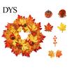 All Season Floral Decor Fall Sunflower Maple Leaf Wreath with Pumpkin Pinecone, Thanksgiving Harvest Artificial Wall Hanging Ornament Wreath,