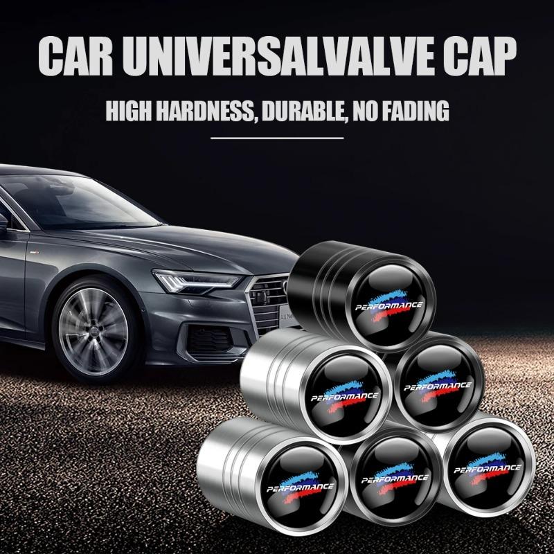 4PCS Car Wheel Tire Valve Cap Auto Tyre Air Stem Cover Accessories For BMW 1 3 5 Series M Performance E28 E30 E34 E36 E46 E90 X5