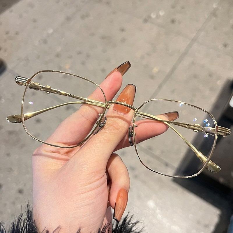 

Модные круглые очки с металлической оправой, защищающие от излучения, для женщин/мужчин золотой