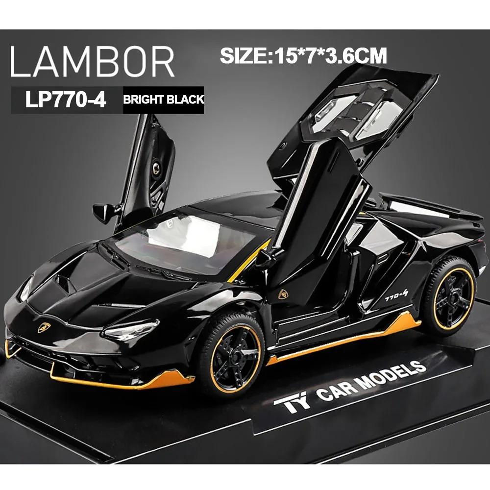 

1/32 игрушечные машинки, авто в масштабе, Lambor LP770, литая под давлением модель, автомобили из сплава, игрушки, подарок для мальчиков, светильник с подсветкой, музыкальный детский автомобиль