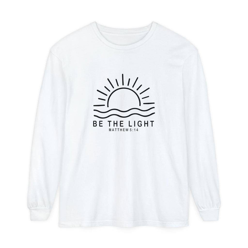 Be the Light Long Sleeve T-Shirt, Inspirational Tee, Christian Gift, Versatile