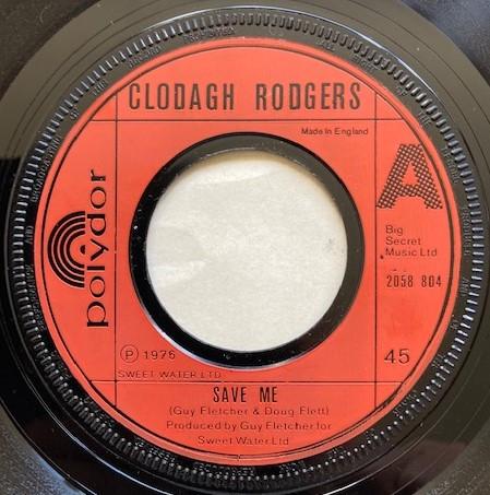 

7inch Record CLODAGH RODGERS - Save Me 2058804 Polydor 1976 UK Rock Used