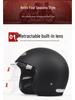 3C Certified AD Electric Motorcycle Helmet, All-Season Half Helmet for Men and Women, Winter-Proof for Scooter Commuting