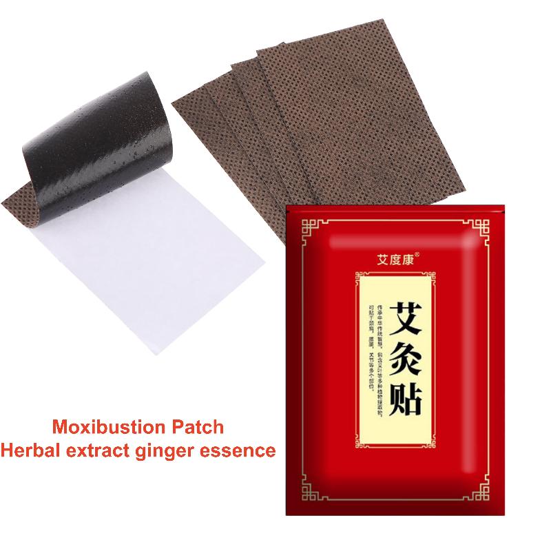 100Pcs Non Irritating Wormwood Moxibustion Stickers Warm Moxa Patches for Neck Shoulder Sleeping Ache Relief