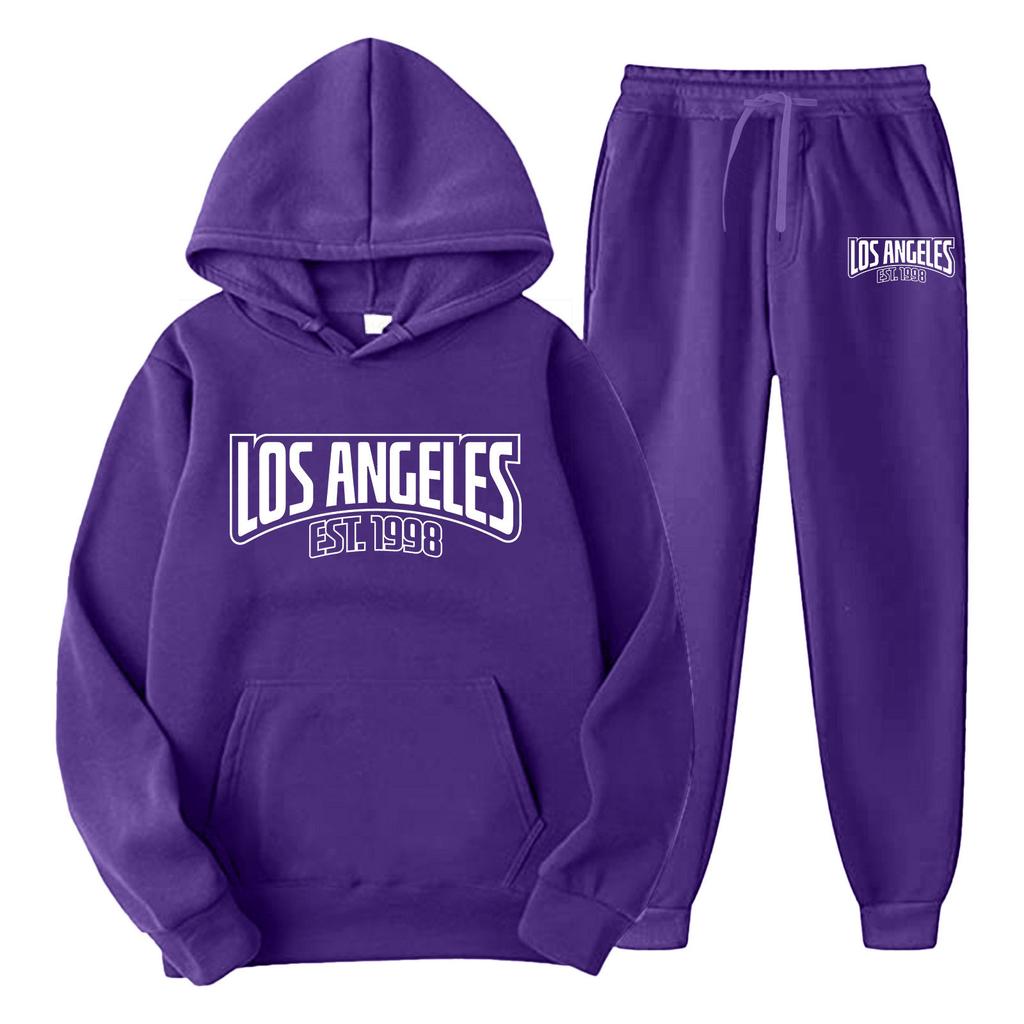 New cross-border foreign trade pullover men's and women's same sports sweater set fashion sweater sweatpants fleece hoodie set