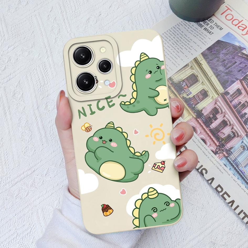 

Для Xiaomi Redmi 12 A1+ A2+ 4A 5A 6A 7A 8A 9A K30 K40 K50 Задня кришка чохла Cute Dinosaur Матовий м’який силіконовий протиударний захисний чохол для бамперів Redmi Redmi 12 4G