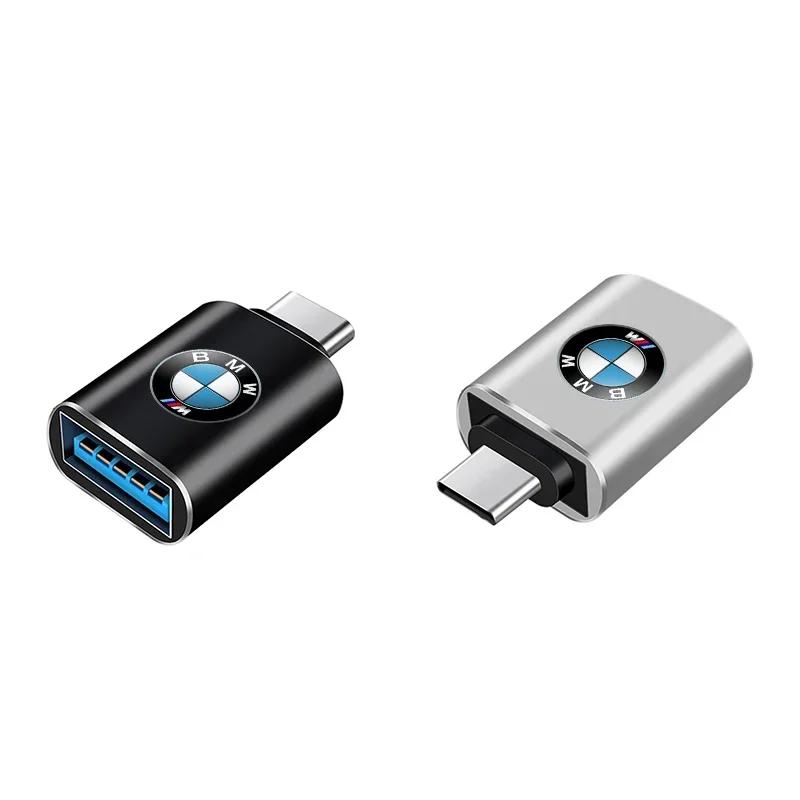 QMBR7 2025 Hots E60 2025 Hots USB 3.0 Type-C Car Data Adapter Type C 10A OTG USB C Male To USB For BMW E46 E39 E90 E36 F30 F10 E34 E30