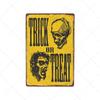 Danger Zombies Zone Retro Sign Metal Plaque Vintage Bar Pub Wall Decorative Plates Funny Poster Home Decor 20x30 CM
