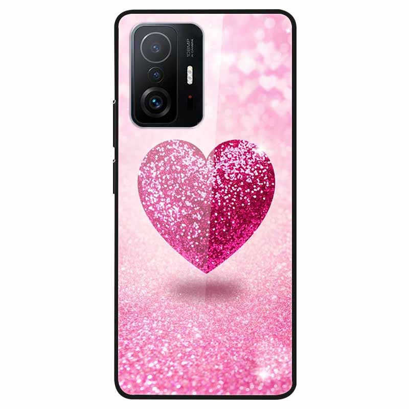 For Xiaomi 11T Tempered Glass Case Soft Bumper Hard Funda For Xiaomi mi 11T Pro Phone Case 11 T 11T Pro 11TPro Back Cover Shells