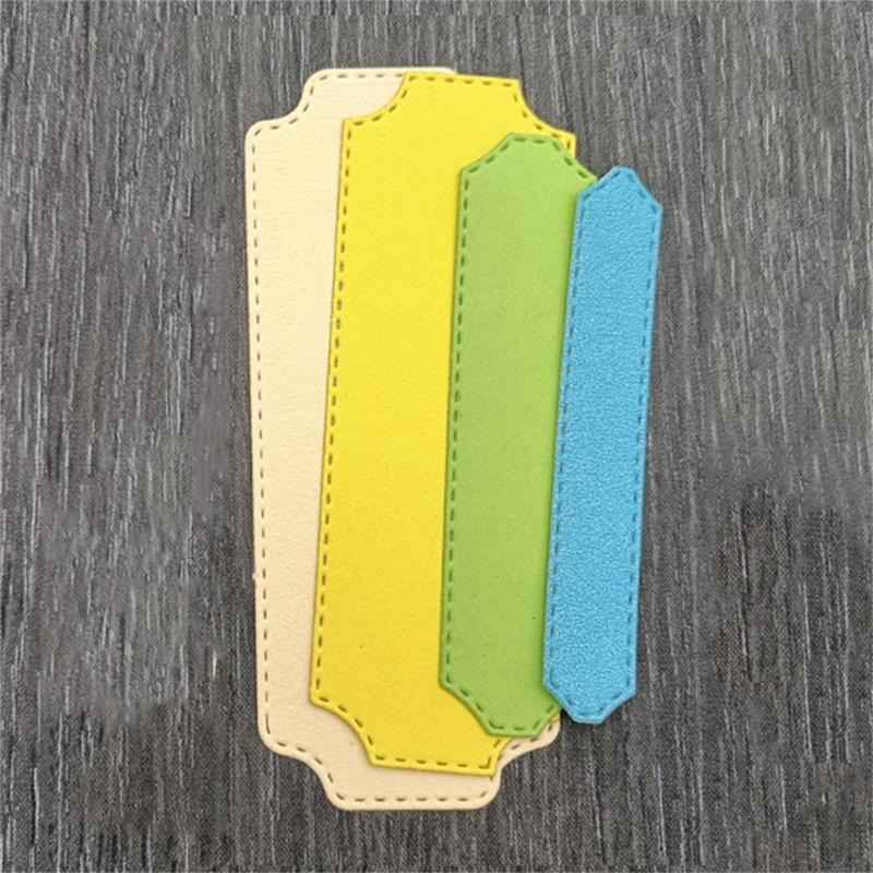 Metal Cutting Dies Label Frame Card Embossing DIY Photo Album Template Mold