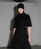 320SHOWROOM Mock Neck Short Sleeve Knit Black