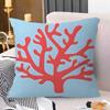 Home Decor Oceaninspired Cushion Covers with Floral  Shells Pattern Cushion Cover Suitable for Sofa Bedroom Car Pillow Cover