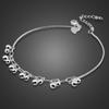 Böhmen Fuß Strand Fußkettchen 27 cm 100 % 925 Sterling Silber Fußkettchen Armband Frauen Mode Barfuß Kette Schmuck Sommer geschenk