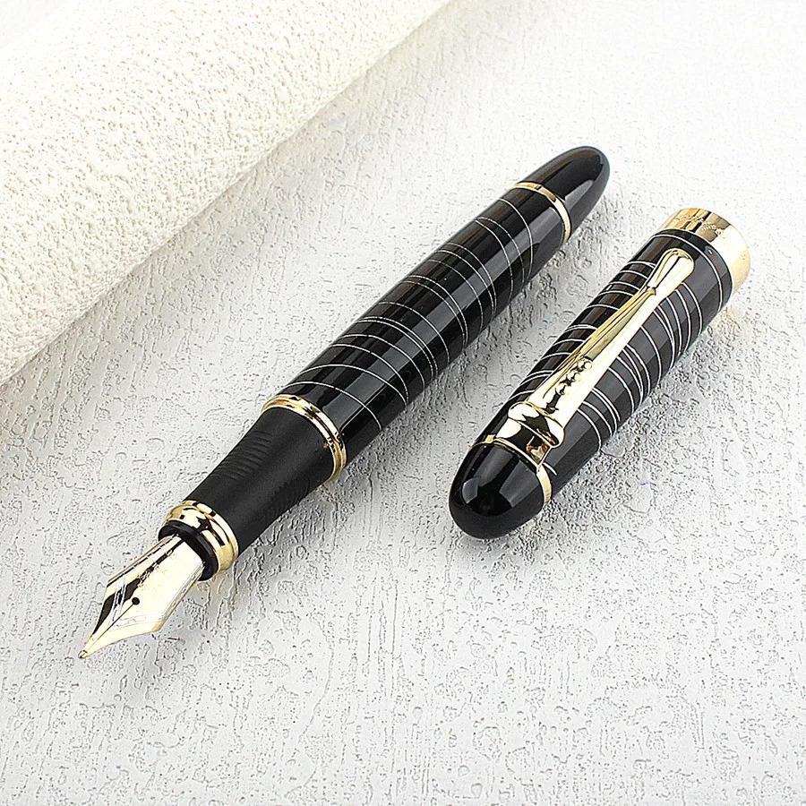 Metal Fountain Pen Luxury Pens Fine Nib Writing Office School Supplies Stationery