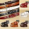 Pure Heart Shape Color Girl Leather Belt Vintage Durable Alloy Buckle Decoration