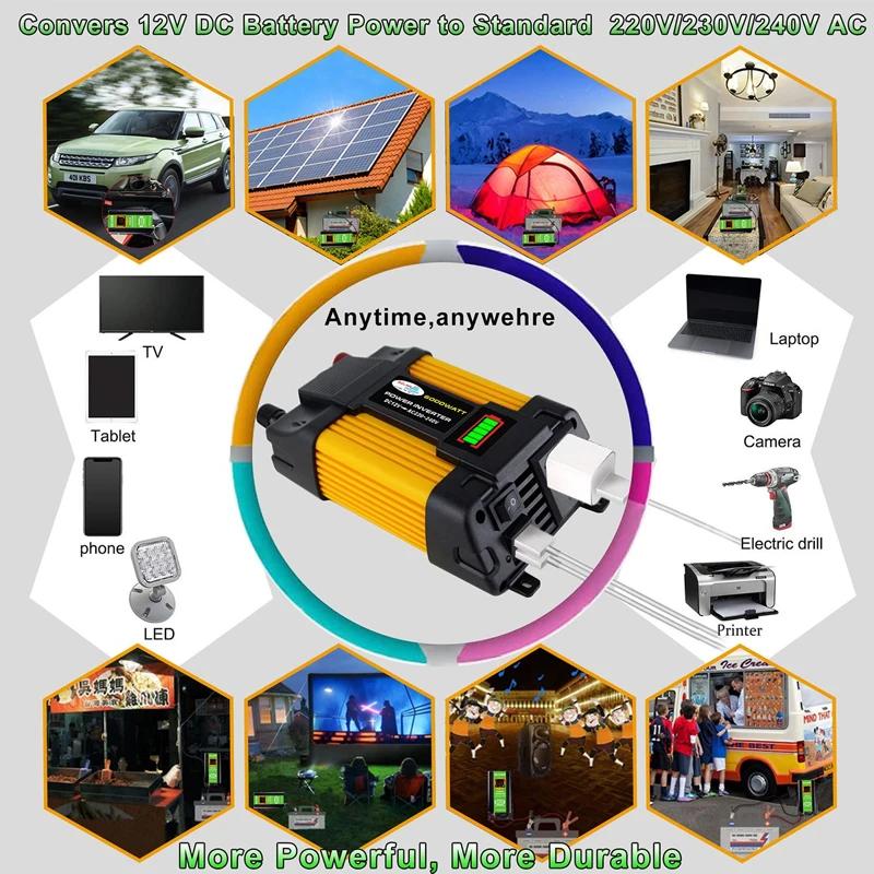 110/220V Solar Power System 20W Solar Panel Battery Charge 30A Controller 6000W Inverter Modified Sine Wave Power Generation Kit
