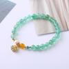 Natural Crystal Bracelet, Green Strawberry Crystal Bead Bracelet. Bangles Women Fashion Jewelry Accessories Gift