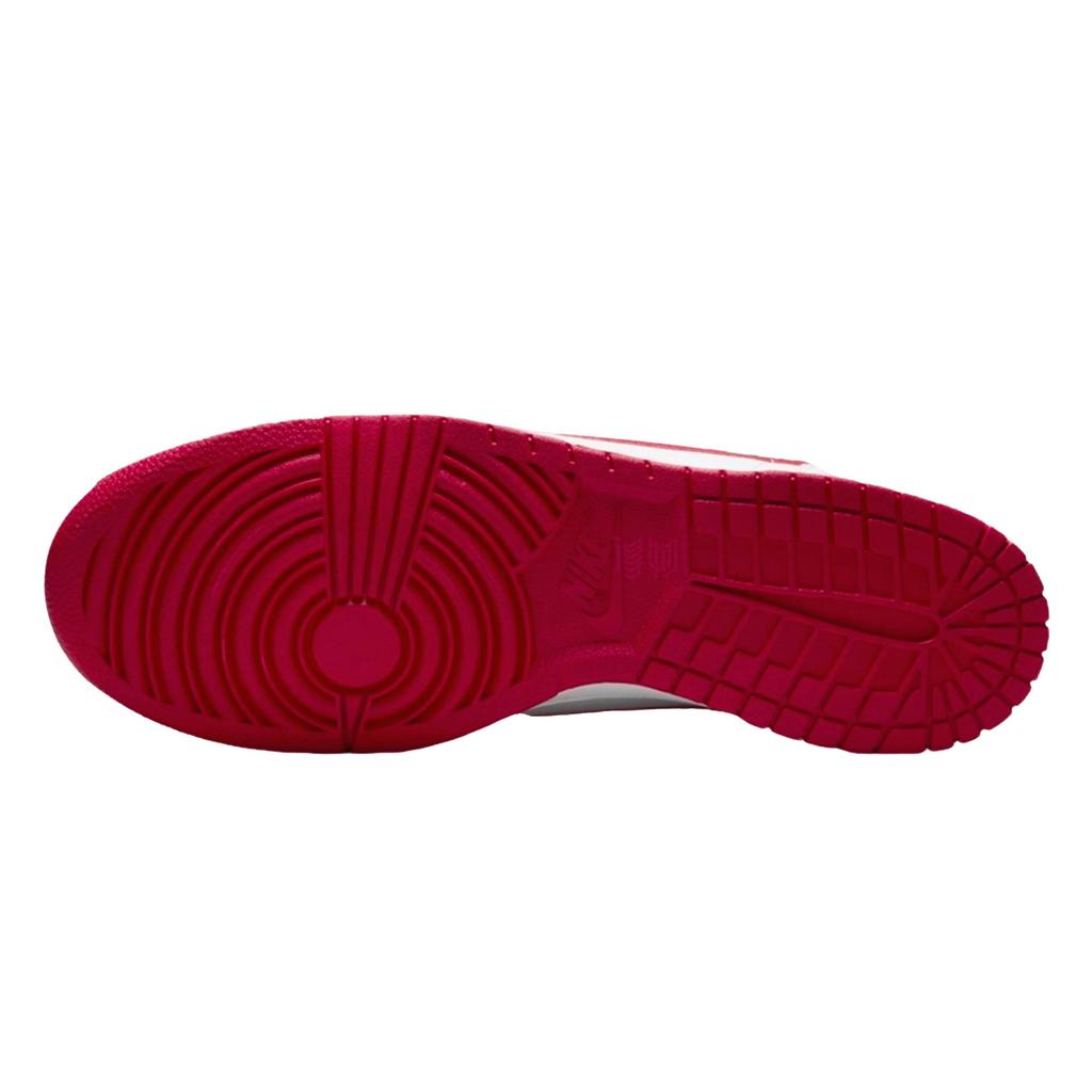 Nike Big Low Lu Abrasion Resistant Low Top Skateboard Shoes Men's White Red 355152-150(Team1491-)