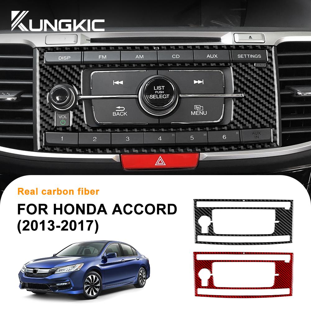 Carbon Fiber Style Interior Sticker for Honda Accord 2013 2014 2015 2016 2017 LHD Interior Panel