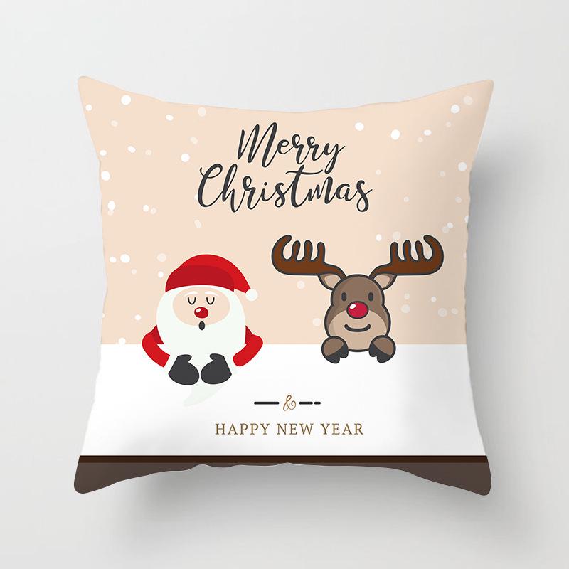 New Santa Claus Snowman Pillow Case Festive Home Decoration Pillow Cushion Case