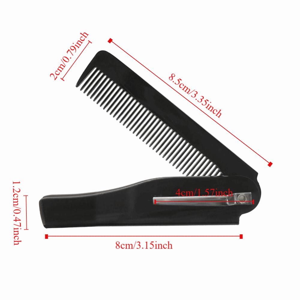 Mulitfunctional Portable Folding Comb Hairdressing Oil Head Styling Comb  All Hair Types