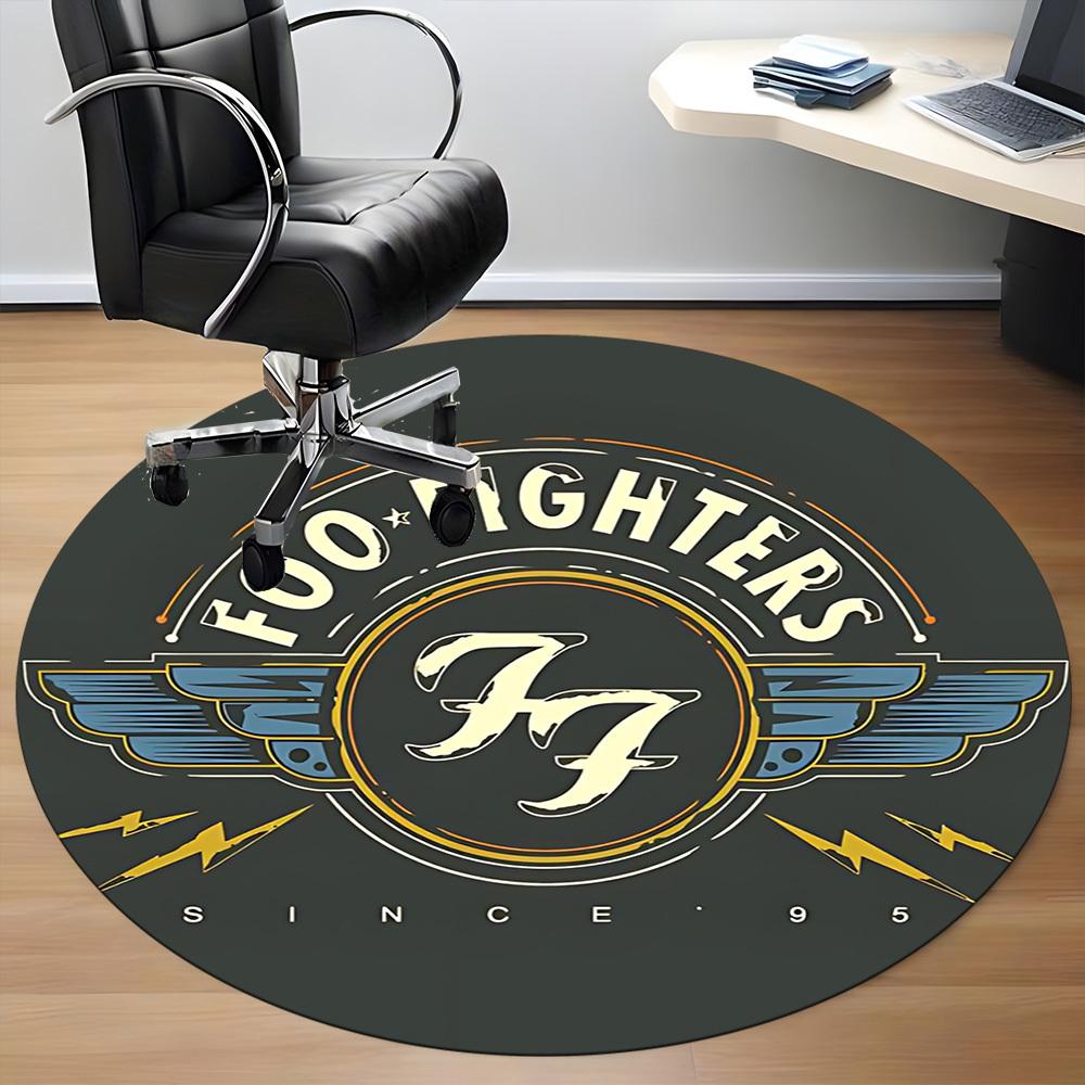 1pz Tappeto per Sedia Banda Foo Fighters per Ufficio Antiscivolo, Leggero, Lavabile in Lavatrice per Decorazioni Ufficio Festività