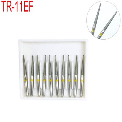 10 stücke TR-11EF Dental Diamant Bohrer Bohrer für Zähne Polieren Bleaching Extra Feine High Speed Handstück FG 1,6 M