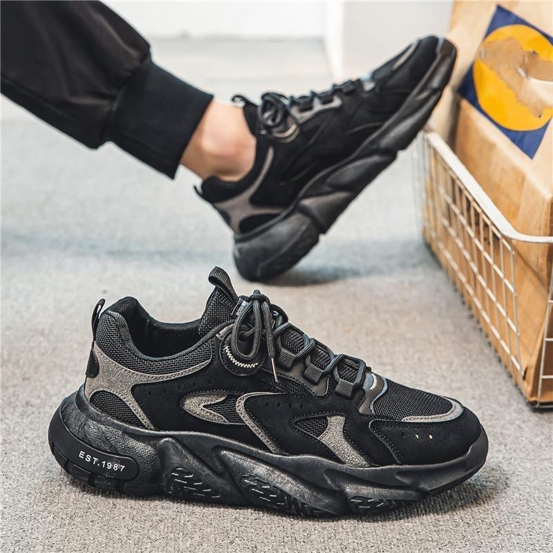 

Весенняя мужская обувь, дышащая сетчатая обувь, мужские кроссовки, тренд, универсальная толстая подошва, повседневная обувь для бега Daddy Shoes 44