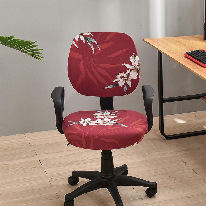 Elastic Chair Covers Office Chair Covers Lift Removable Computer Armchair Cover Slipcover Rotating Stool Seat Protector