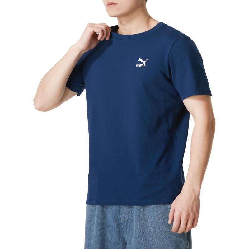 Puma T Shirts Men's Blue Crew Neck Moderate 630353-15