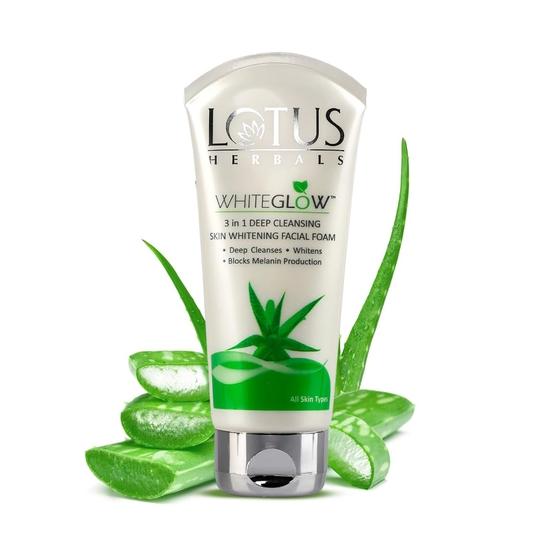 Lotus Herbals 3 In 1 Deep Cleansing Facial Foam 100g (Pack of 2)