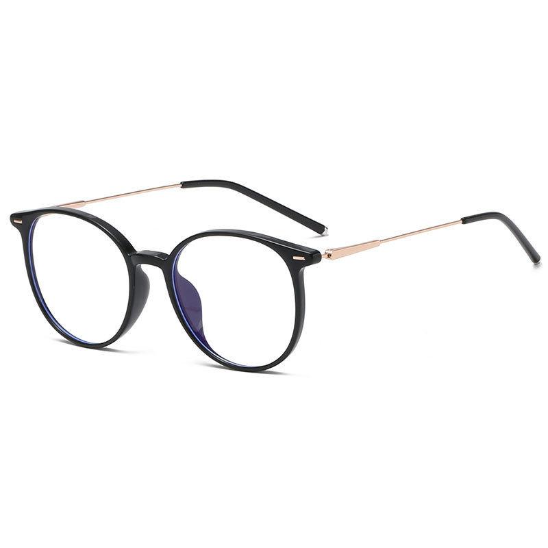 Plain Brown Glasses Frame Female Ultra Light Glasses Frame with Myopic Glasses Option Fashion Anti-Blue Light Glasses