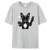 Men's Summer Bulldog Letter Print Luxury Short Sleeve T-shirt Summer Street Fashion T-Shirt