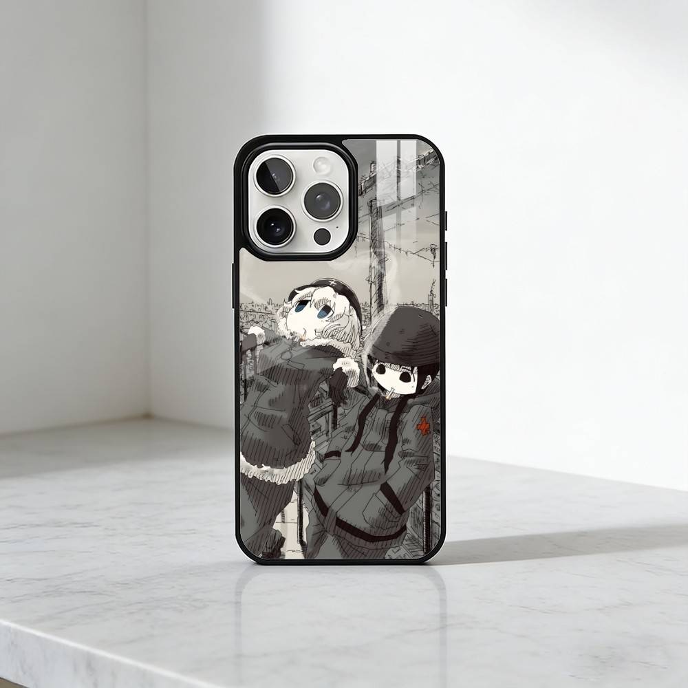 GLT Anime Chito x Y-Yuri Phone Case For iPhone17,16,15,14,13 Plus,Pro Max Magnetic For Magsafe Wireless Charging
