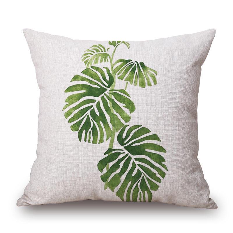 Pillowcases Flowers Grass Leaves Pillow Case Cushion Cover Sofa Home Decor