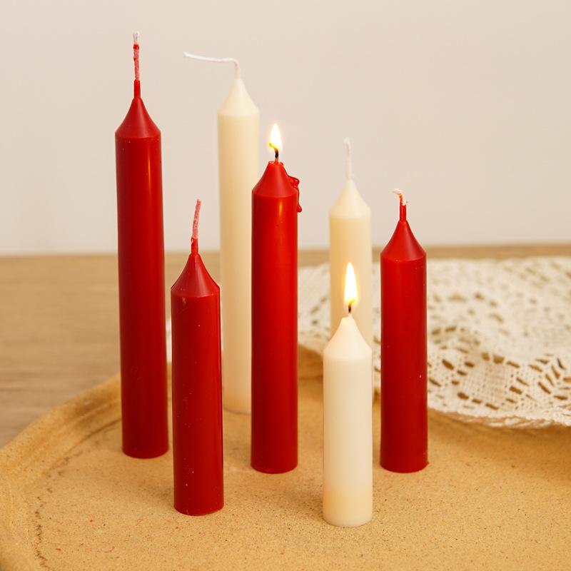 2.2cm Diameter Pointed Cylindrical Long Rod Candle Mold Acrylic Plastic Molds Handmade Candle Making Tool Durable PC Material