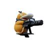 Funny Psyduck with Gatling Ornament | Creative Car Dashboard & Roof Decoration