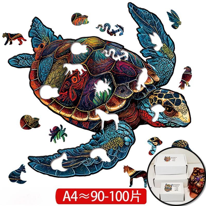 Colorful Peacock Wooden Jigsaw Puzzle - Unique DIY Animal Gift for Kids