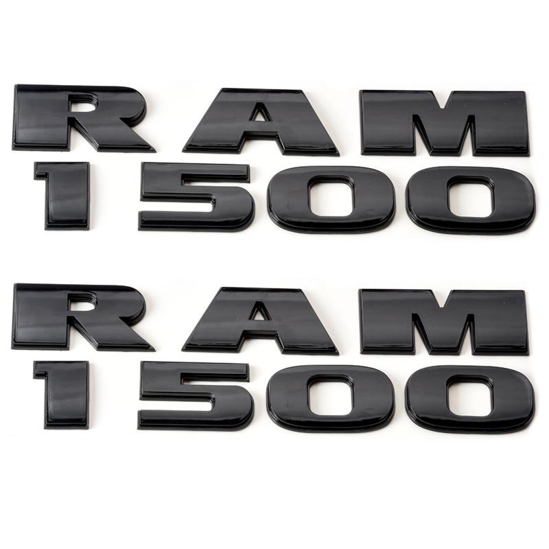 For Ram 1500 2500 3500 Emblem Nameplate Badge Logo Auto Accessories Body Side Rear Trunk Ram Emblem Door Fender Decal Stickers