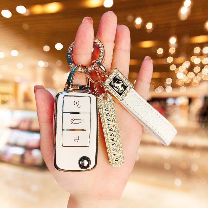 Použiteľný kryt kľúča Volkswagen Langyi Suiteng Bora škrupina Santana polo Lingdu pracka Golf Tiguan taška