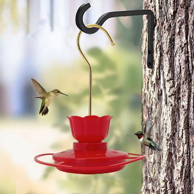 Hummingbird Feeder Leak-proof Design Dish Feeder with 6 Flower-Shaped Feeding Mouths Easy Refill Hummingbird Feeder