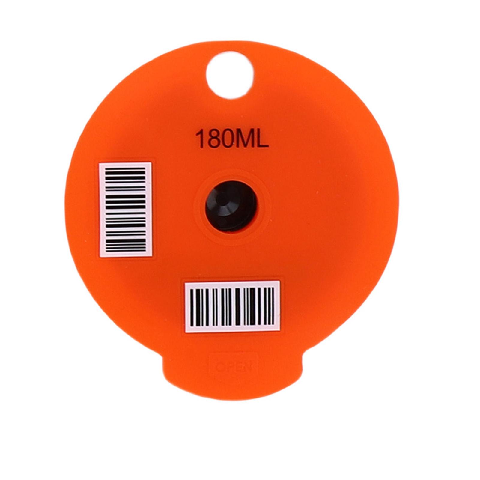 Многоразовая кофейная капсула PP Многоразовый кофейный фильтр Капсула Чашка с 4 оранжевыми крышками Щетка и ложка для кофемашин L