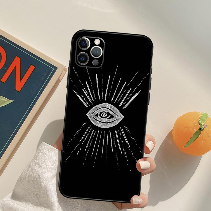 Evil Eye Hamsa Funda Case For iPhone 16 Pro Max 15 14 11 12 13 Pro Max Mini XR 16e 16 15 Plus Phone Cover