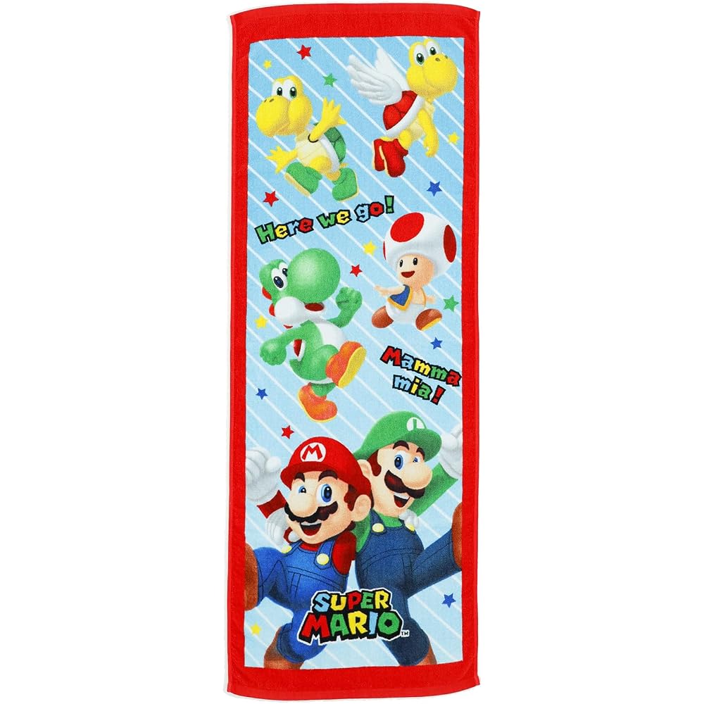 Детское банное полотенце Marushin Марио Nintendo Super Mario Bros. Свежие Члены Пляж Море Бассейн Лето Ча...