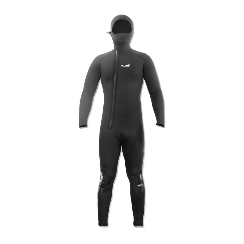 WATERTIME Unisex Hooded One-Piece Neoprene Wetsuit L