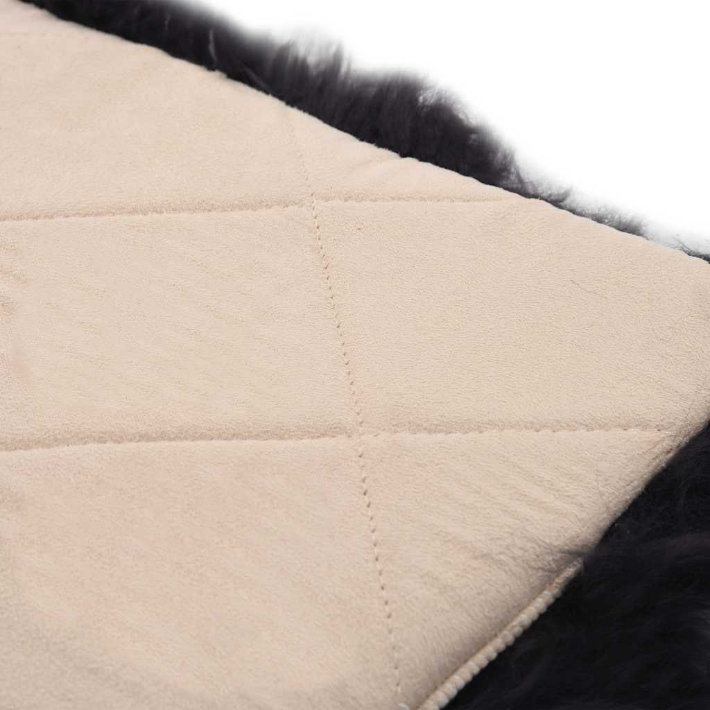 Seat Cushions 2 Pcs Dark Grey 40x40 cm Real Sheepskin
