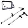Pair of RV Window Struts Support Rod 255335mm Aluminum Alloy Telescopic for Motorhome Trailer Window Tallation