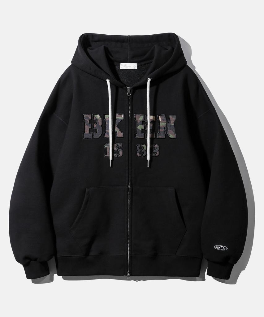 Bakken Bken 1583 Zip-Up Hoodie Bk7990_Black