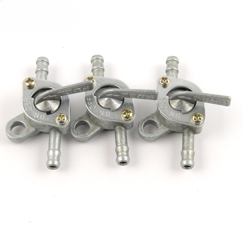 2pc Universal Motorcycle Scooter SUV Inline Petrol Fuel Tap on-Off Switch Motobike for 90cc 110cc 120cc 125cc 140c