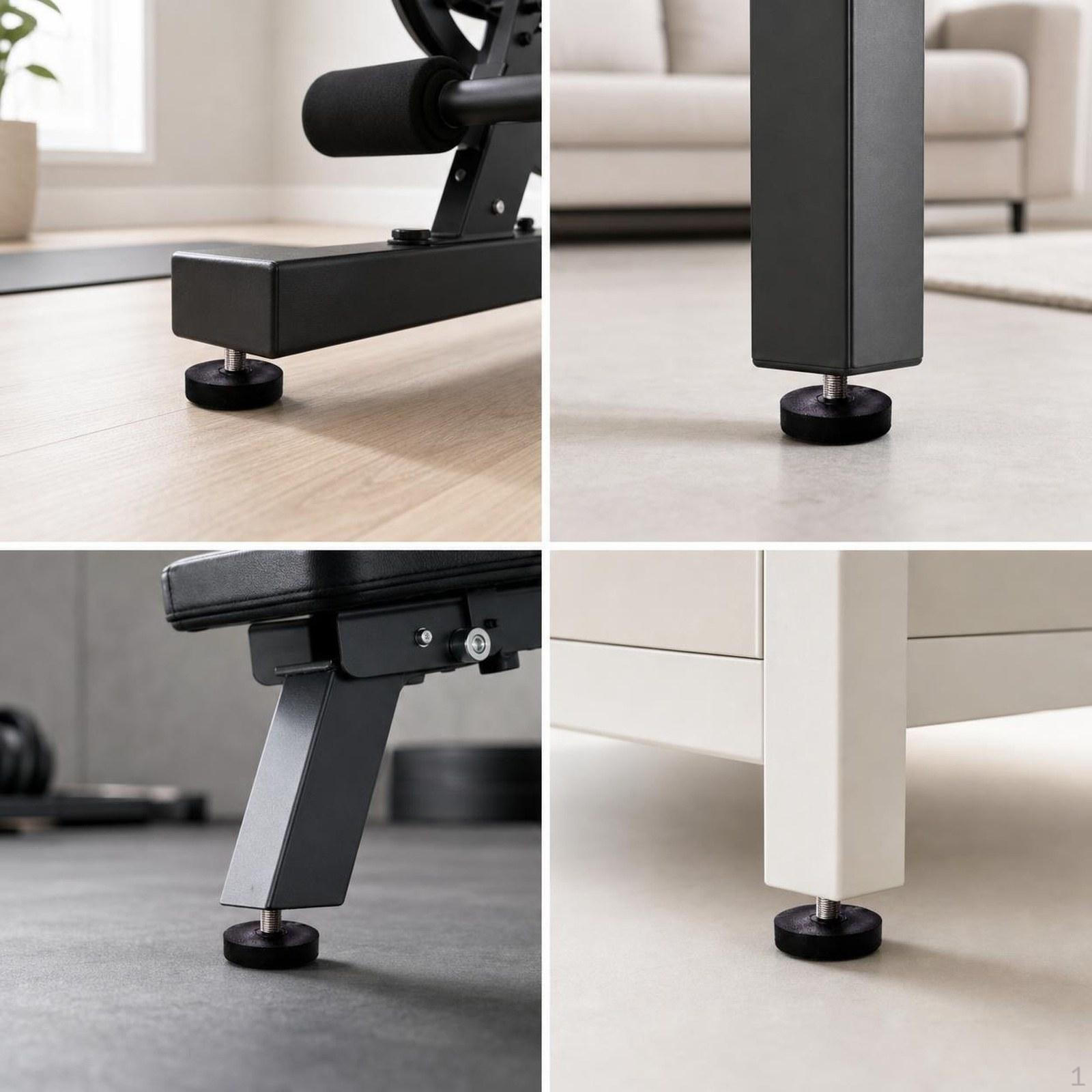 2Pcs Leveling Screw Foot Pads Shock Absorbing Replace Exercise Bike for Stationary